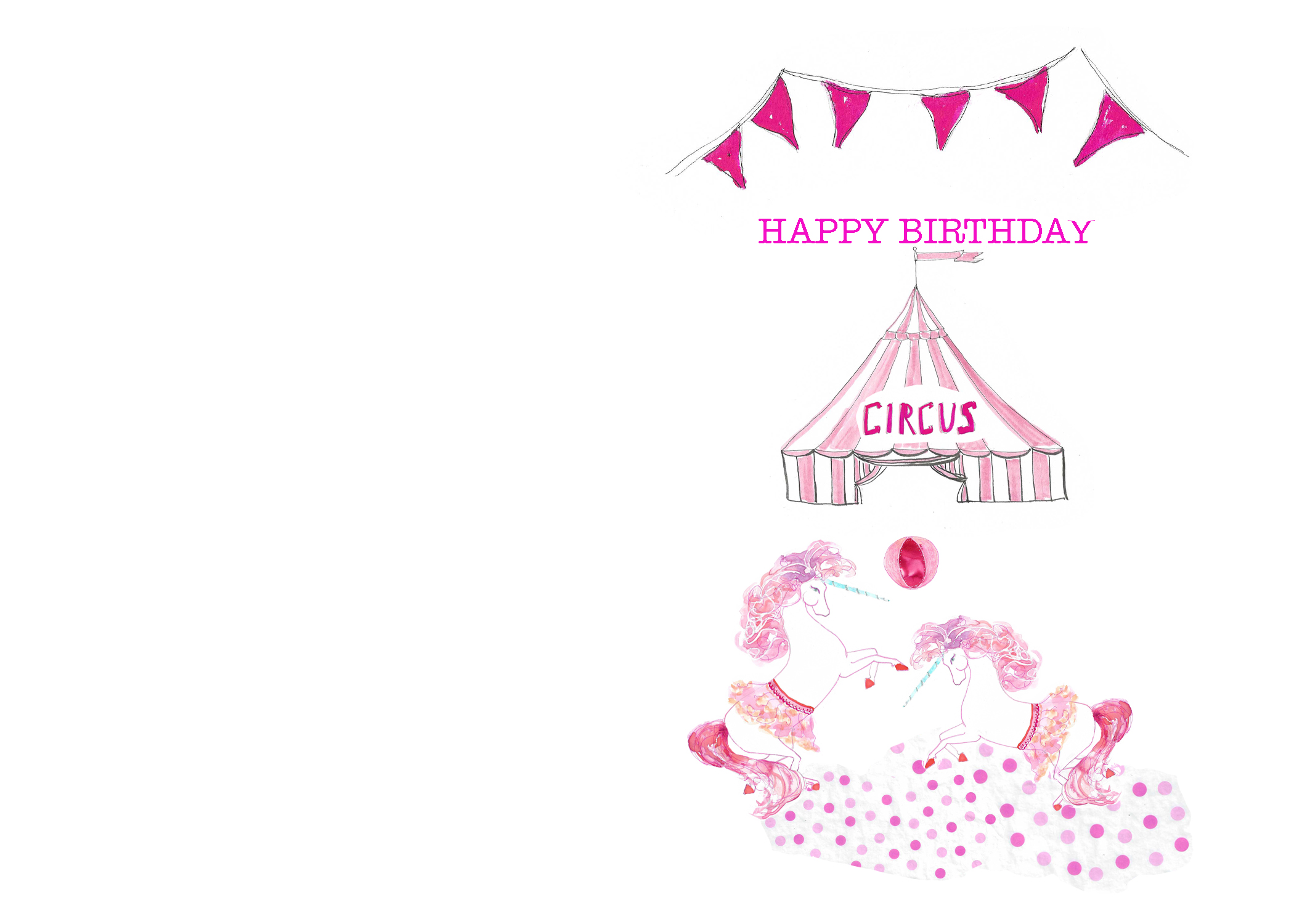 Happy Birthday Circus Card